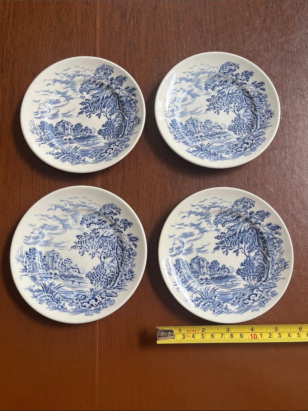Set of 4 Enoch Wedgwood (tunstall) Countryside Bread&butter plates